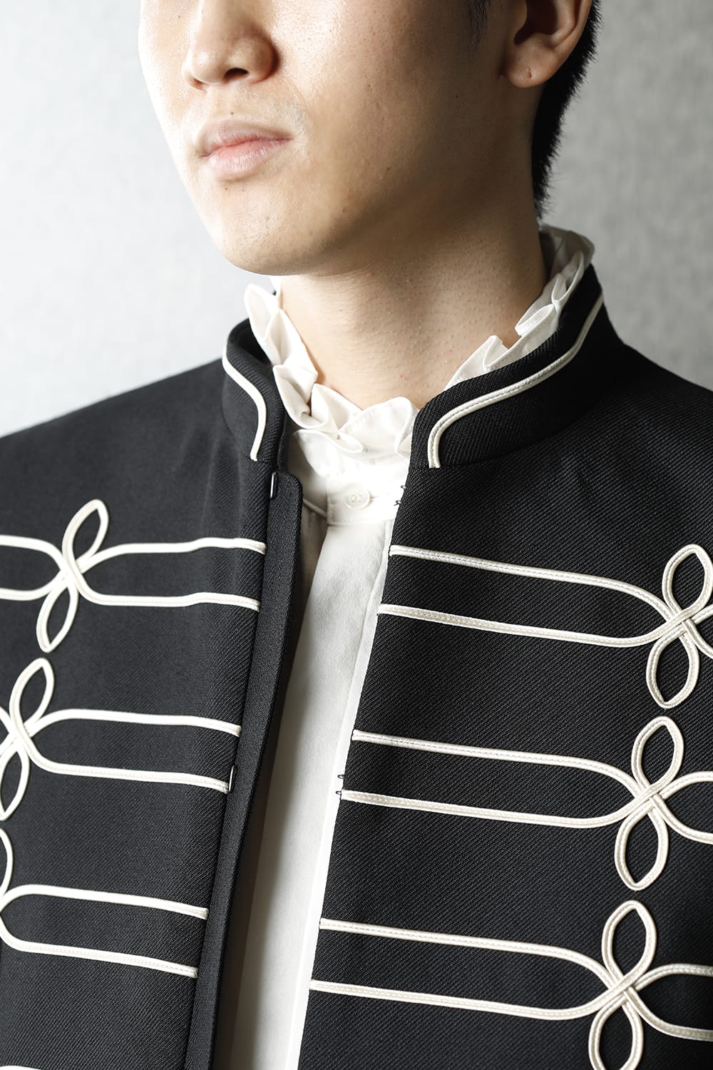 Napoleon jacket (Black×Cream)