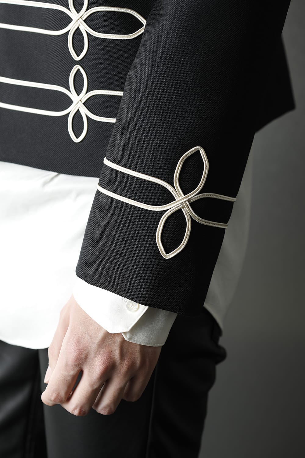 Napoleon jacket (Black×Cream)