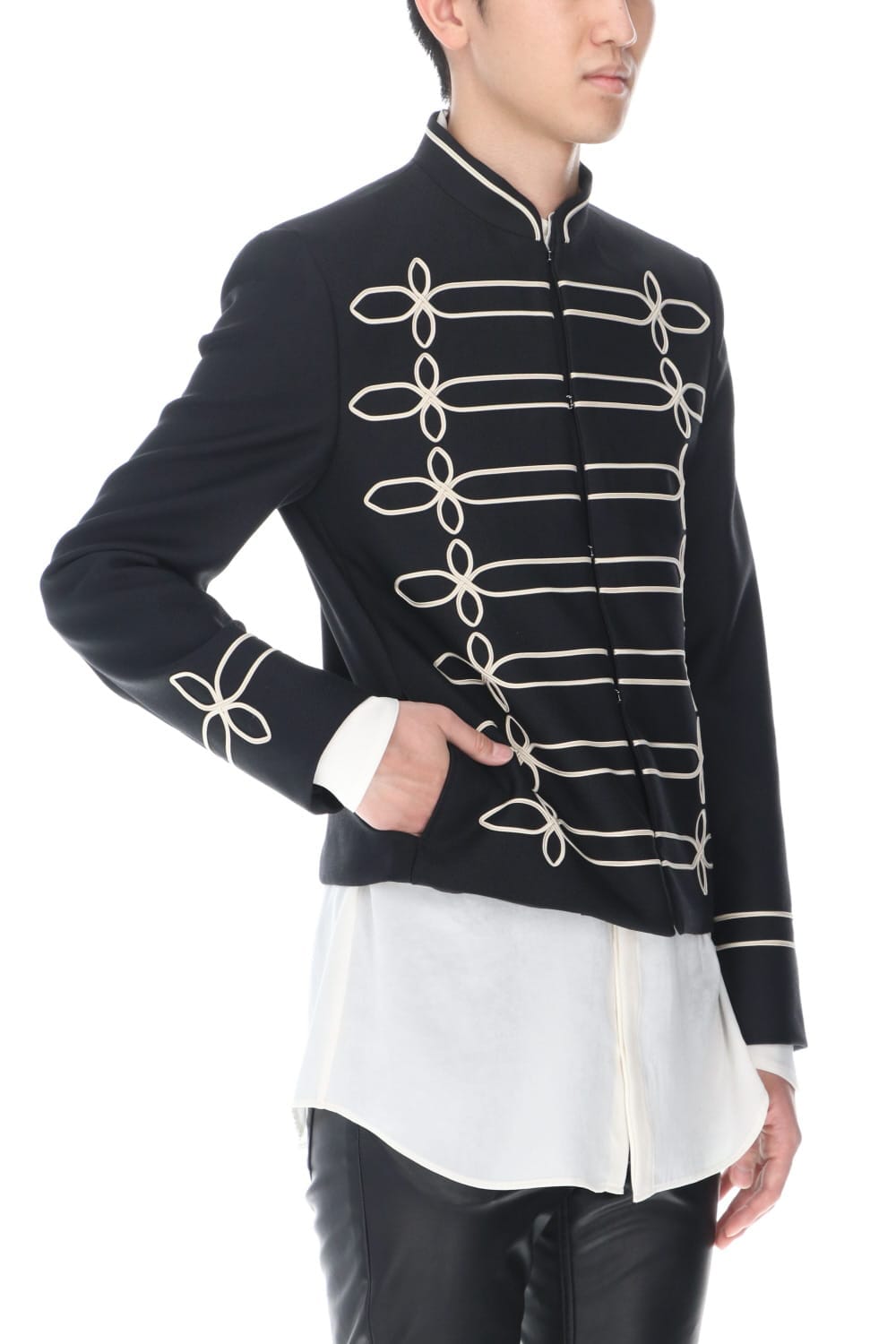 Napoleon jacket (Black×Cream)