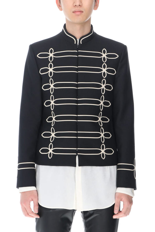 Napoleon jacket (Black×Cream)