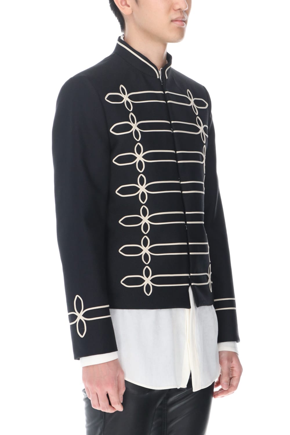 Napoleon jacket (Black×Cream)