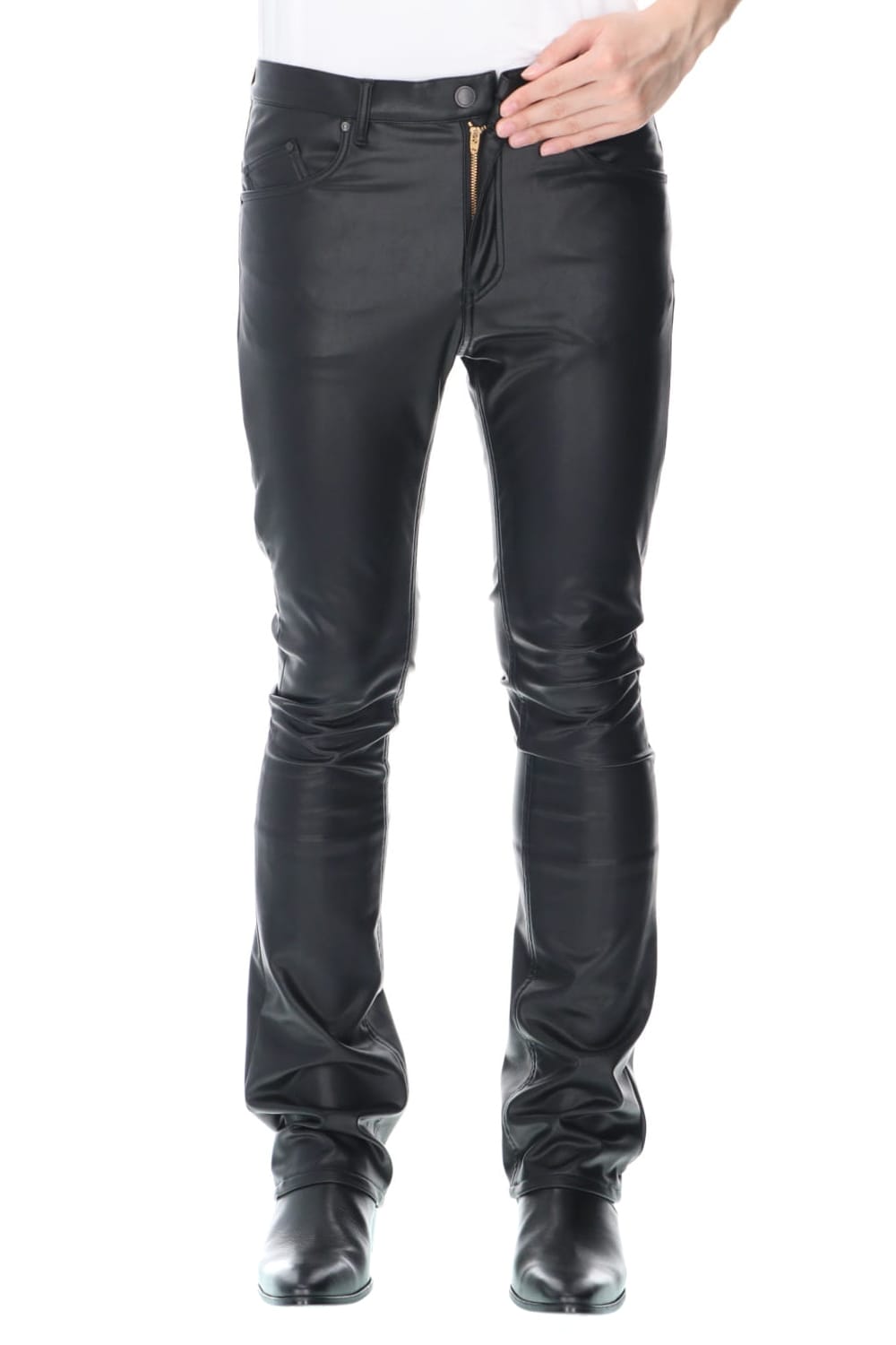 Fake leather Flare pants