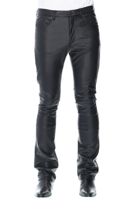 Fake leather Flare pants