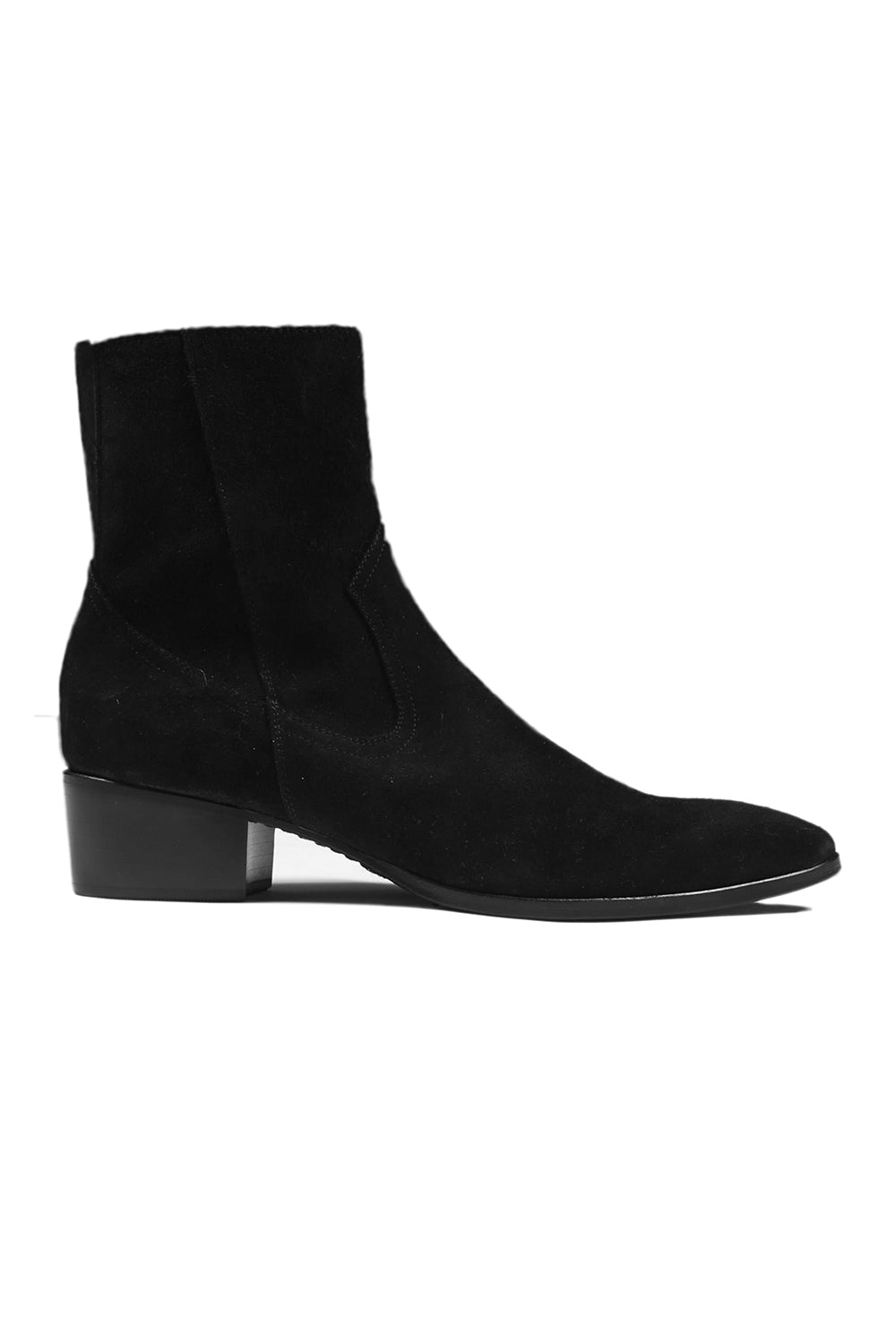 Velour Suede Heel Boots