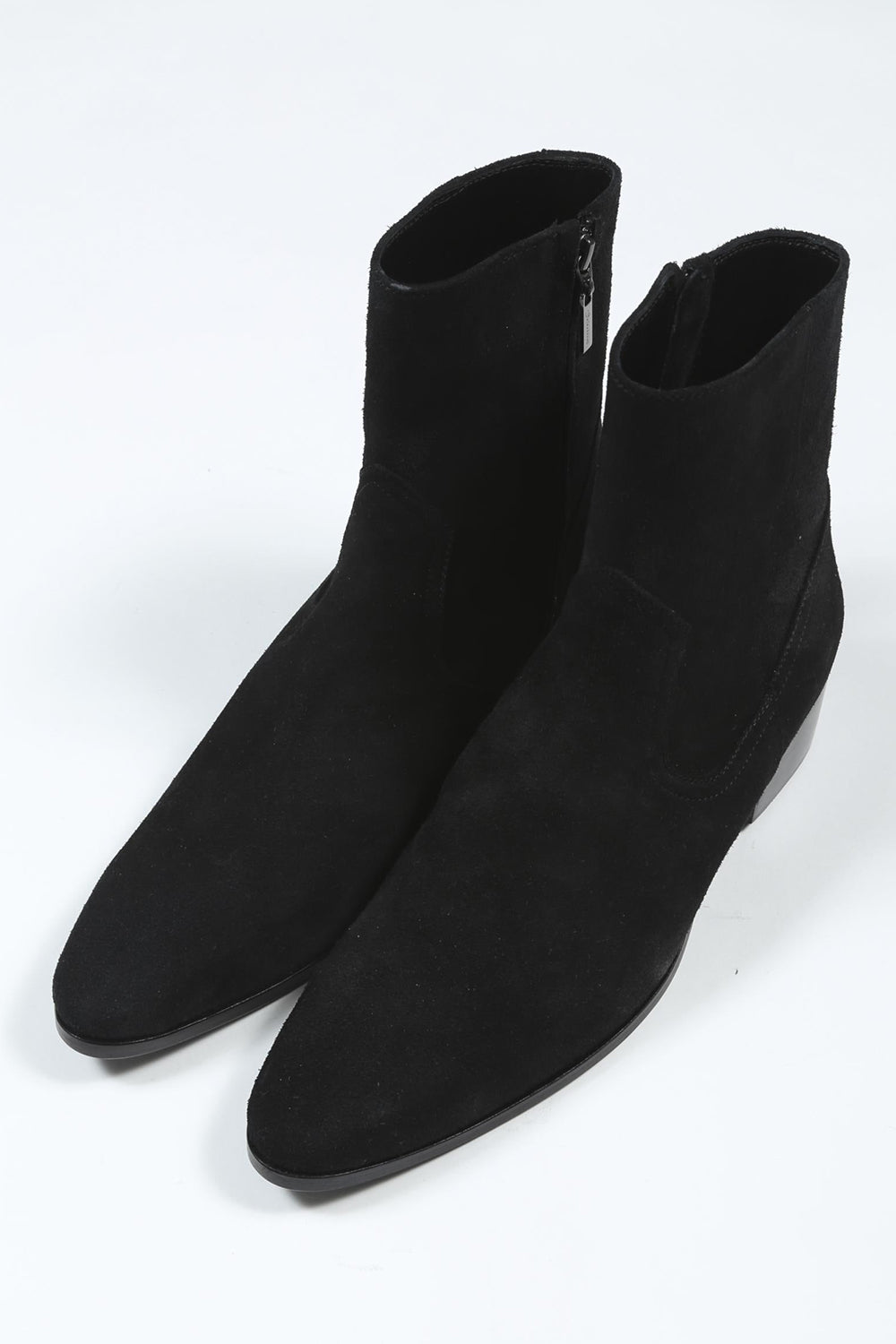 Velour Suede Heel Boots