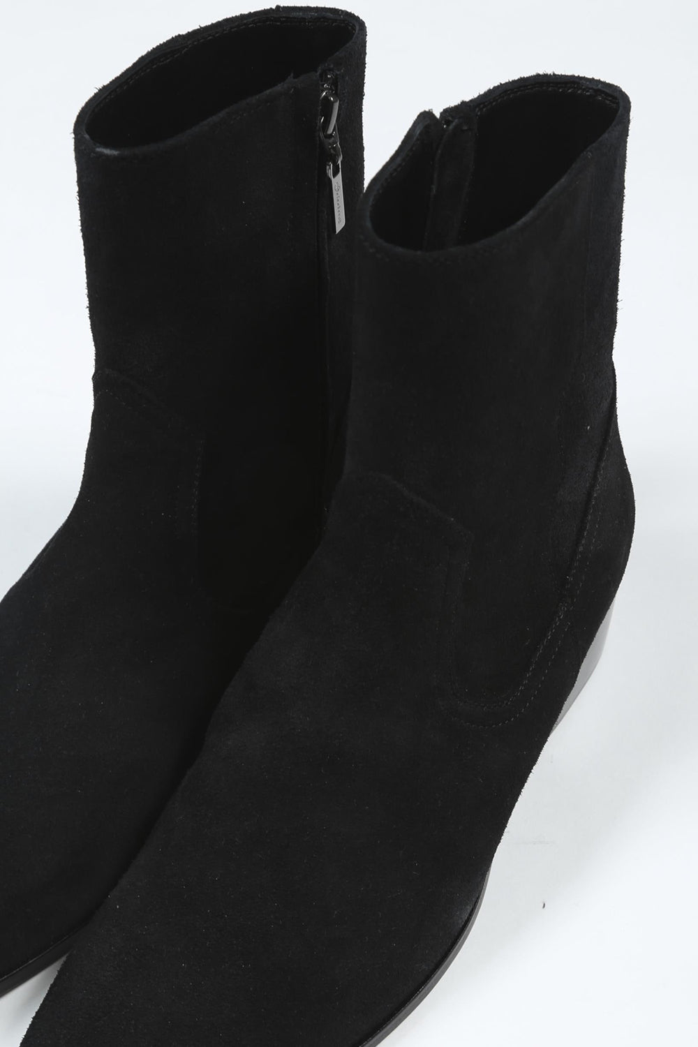 Velour Suede Heel Boots