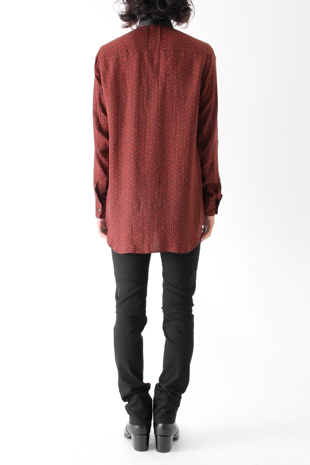 CUPRO TWILL GRAPHIC PRINT SHIRT