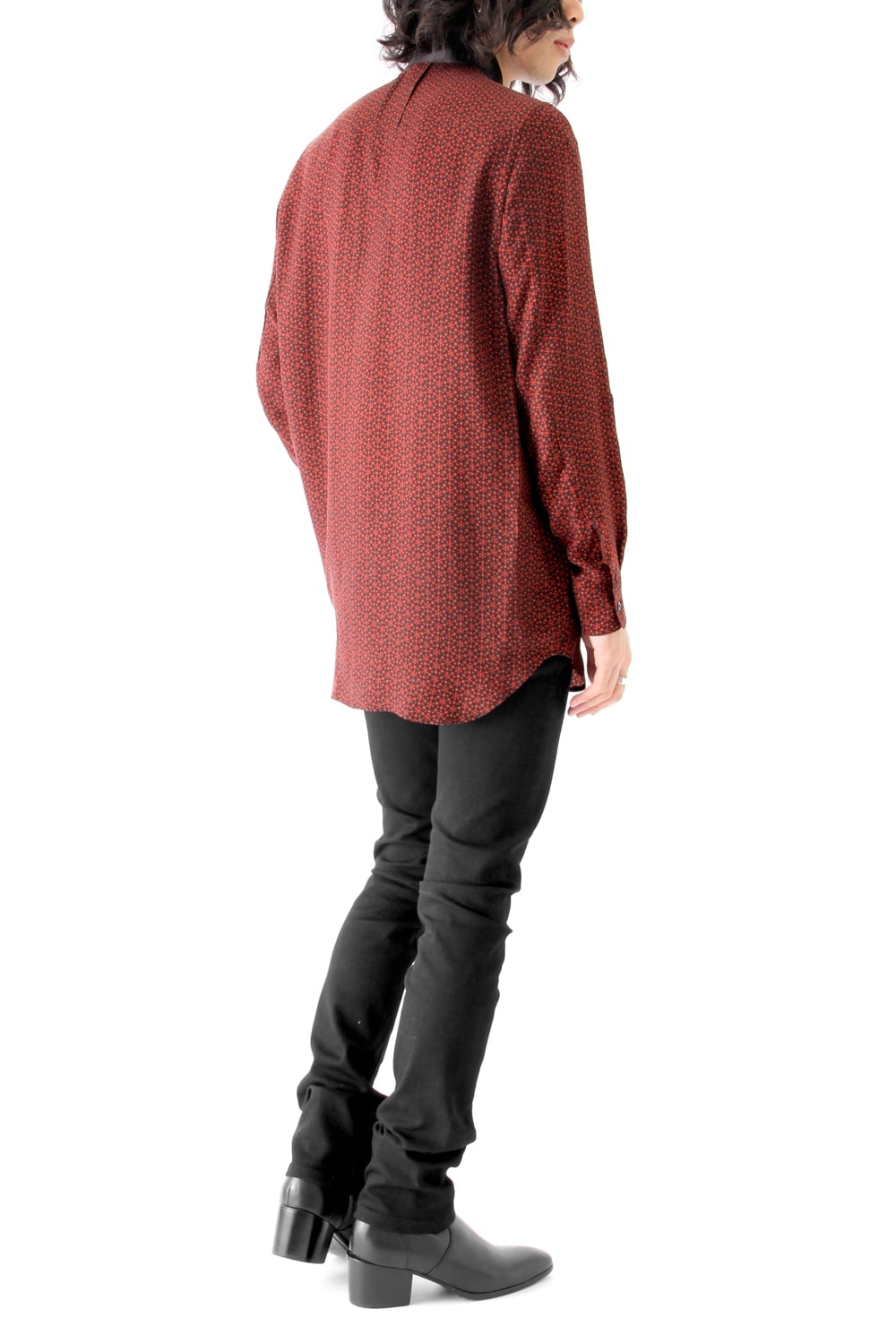 CUPRO TWILL GRAPHIC PRINT SHIRT