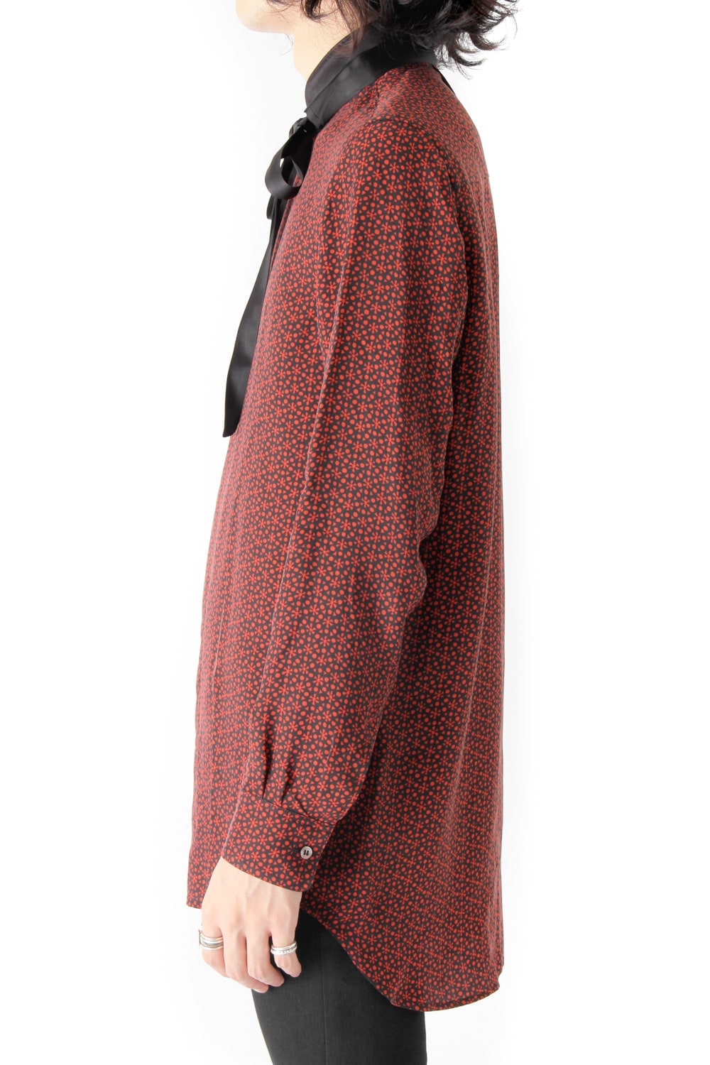 CUPRO TWILL GRAPHIC PRINT SHIRT