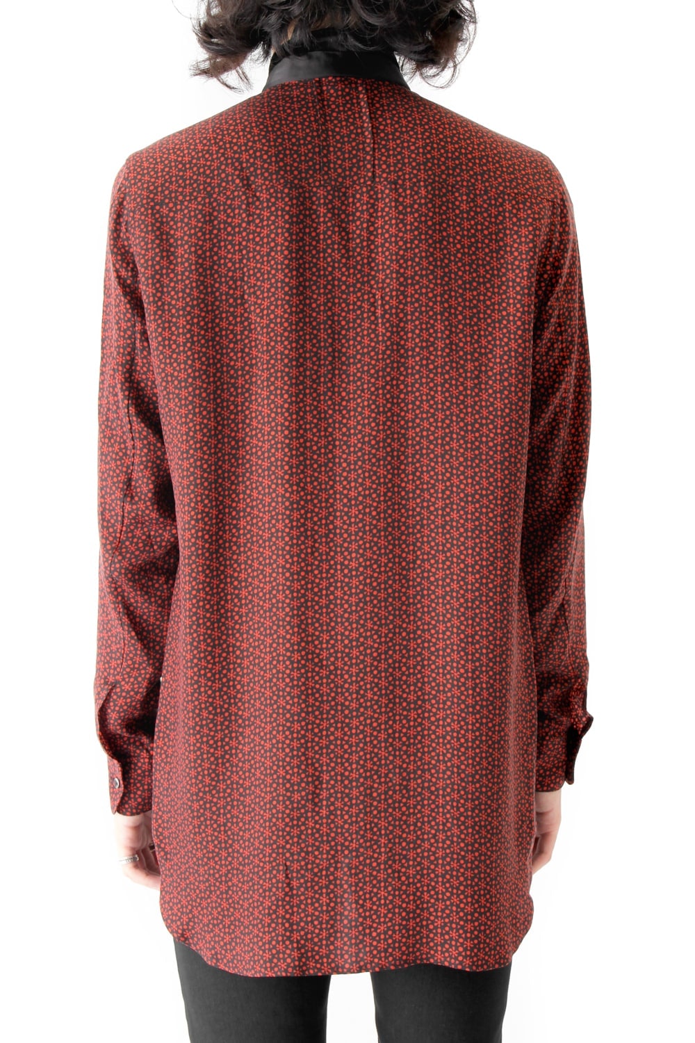 CUPRO TWILL GRAPHIC PRINT SHIRT