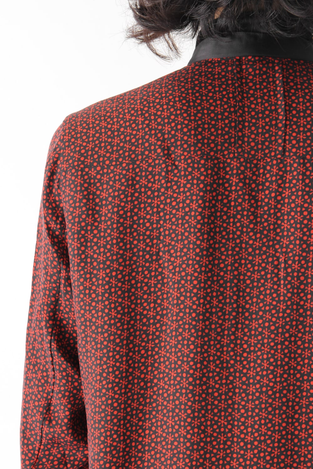 CUPRO TWILL GRAPHIC PRINT SHIRT