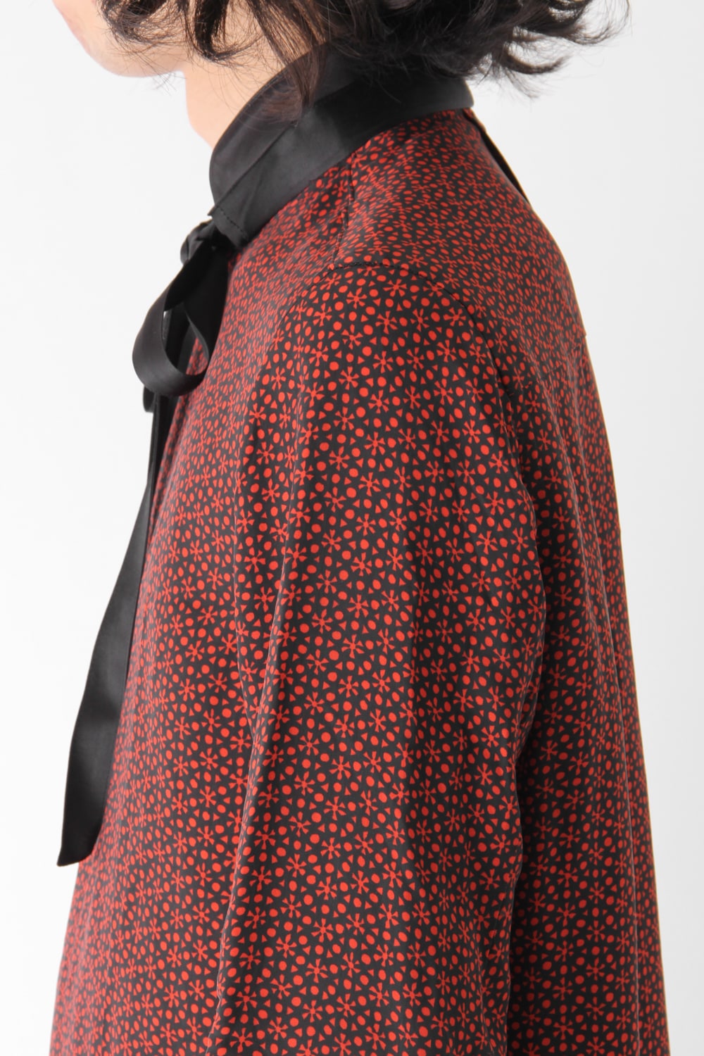 CUPRO TWILL GRAPHIC PRINT SHIRT