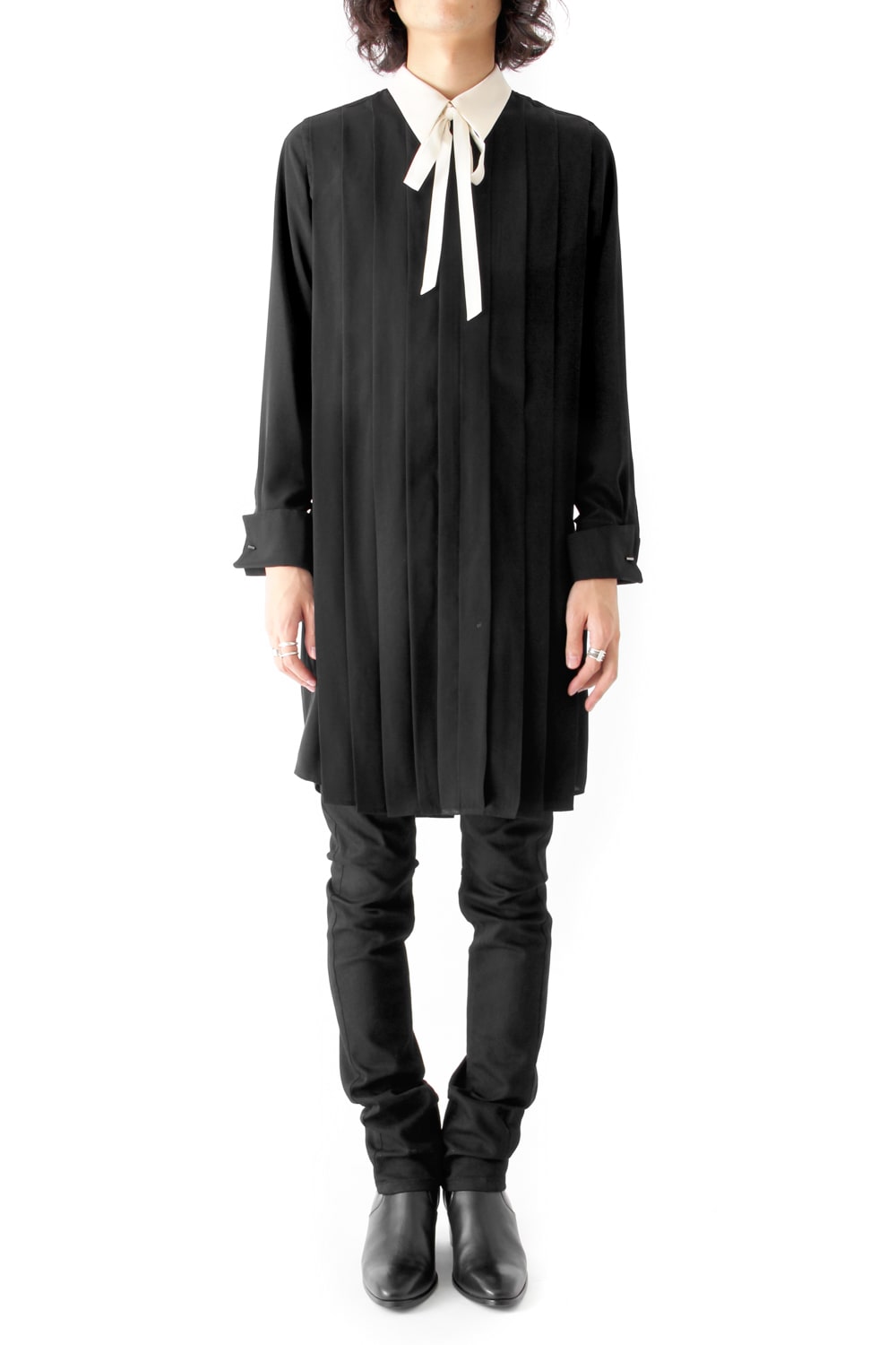 LAMBERT CREPE DE CHINE LONG SHIRT