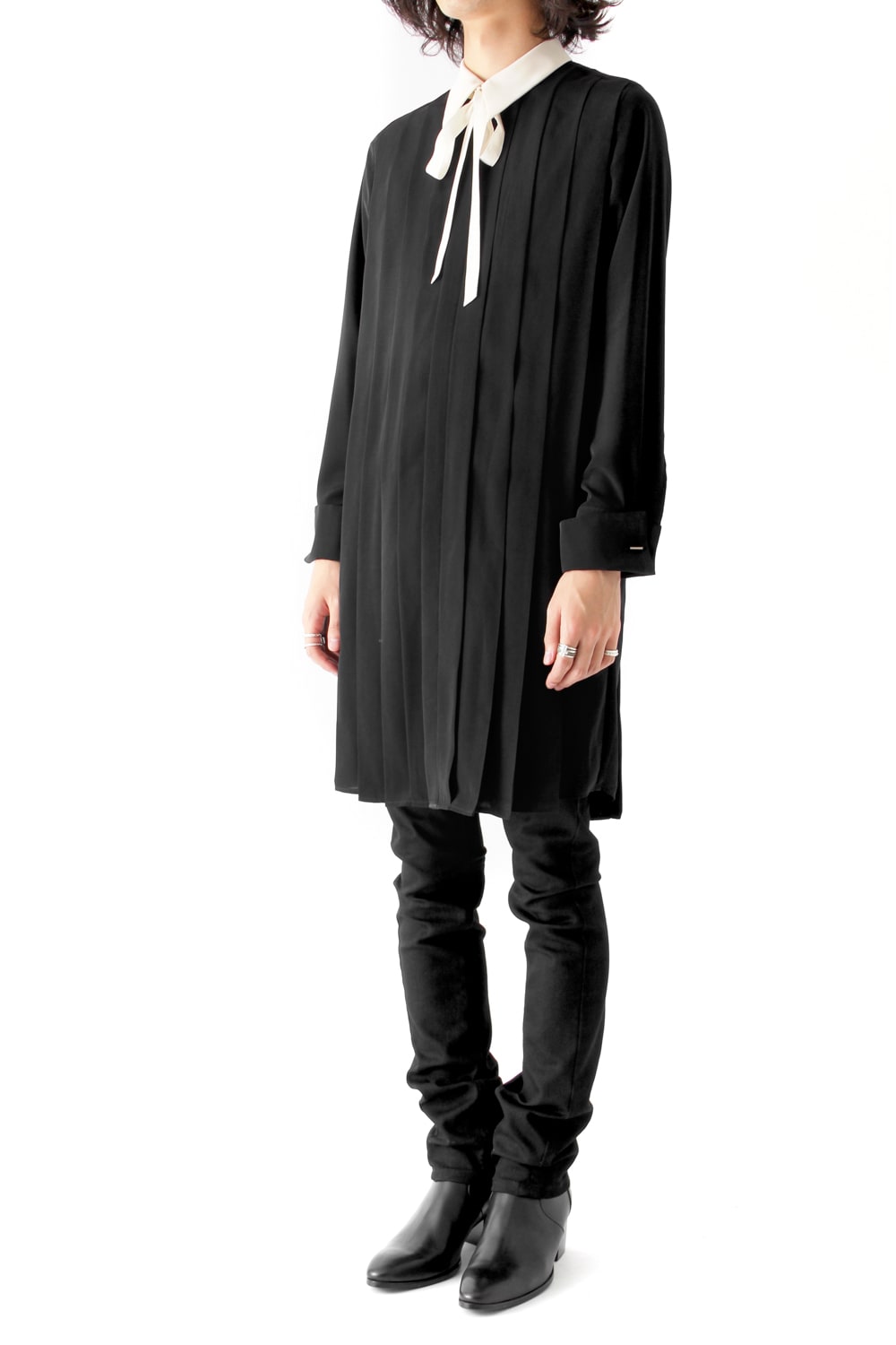 LAMBERT CREPE DE CHINE LONG SHIRT