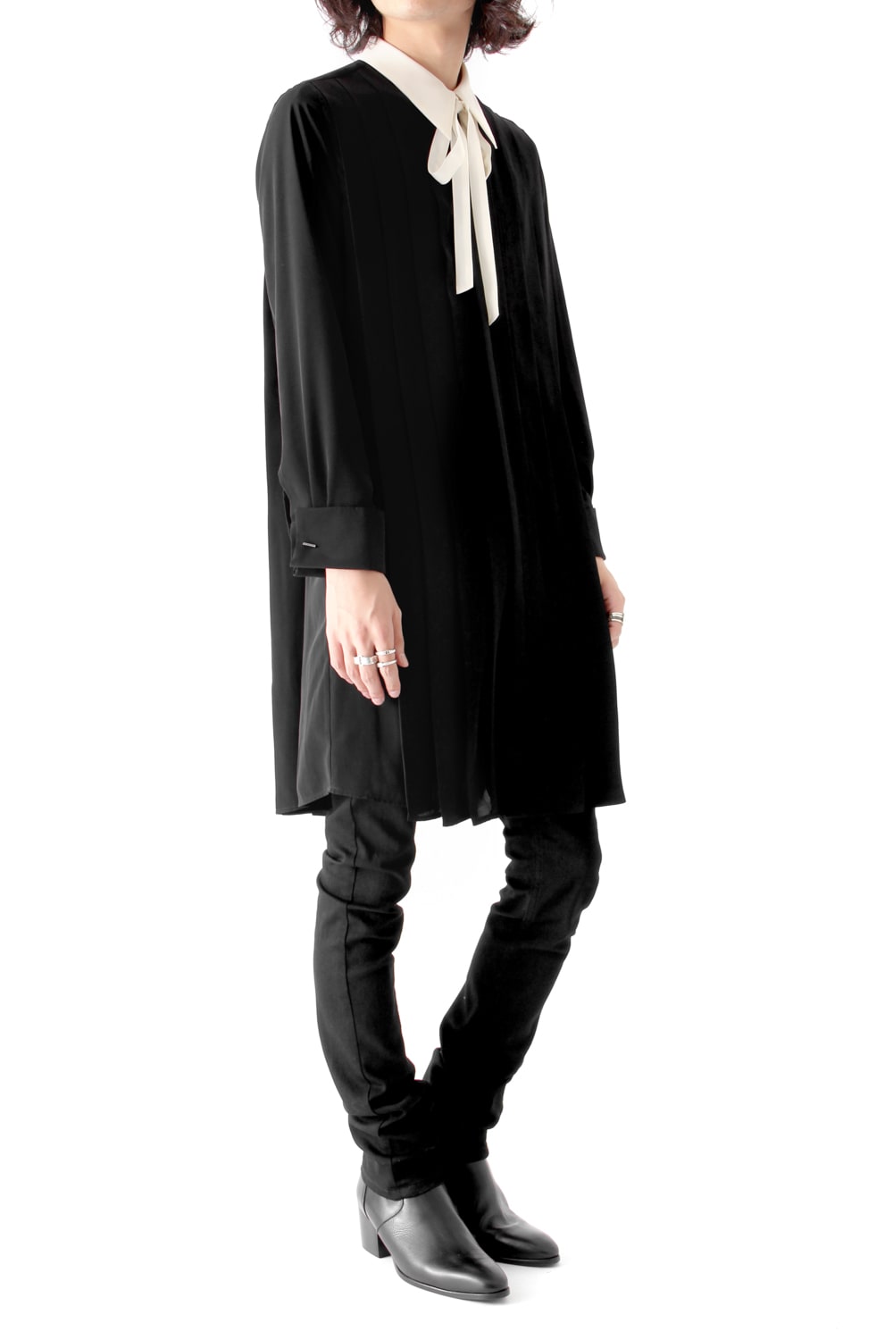 LAMBERT CREPE DE CHINE LONG SHIRT