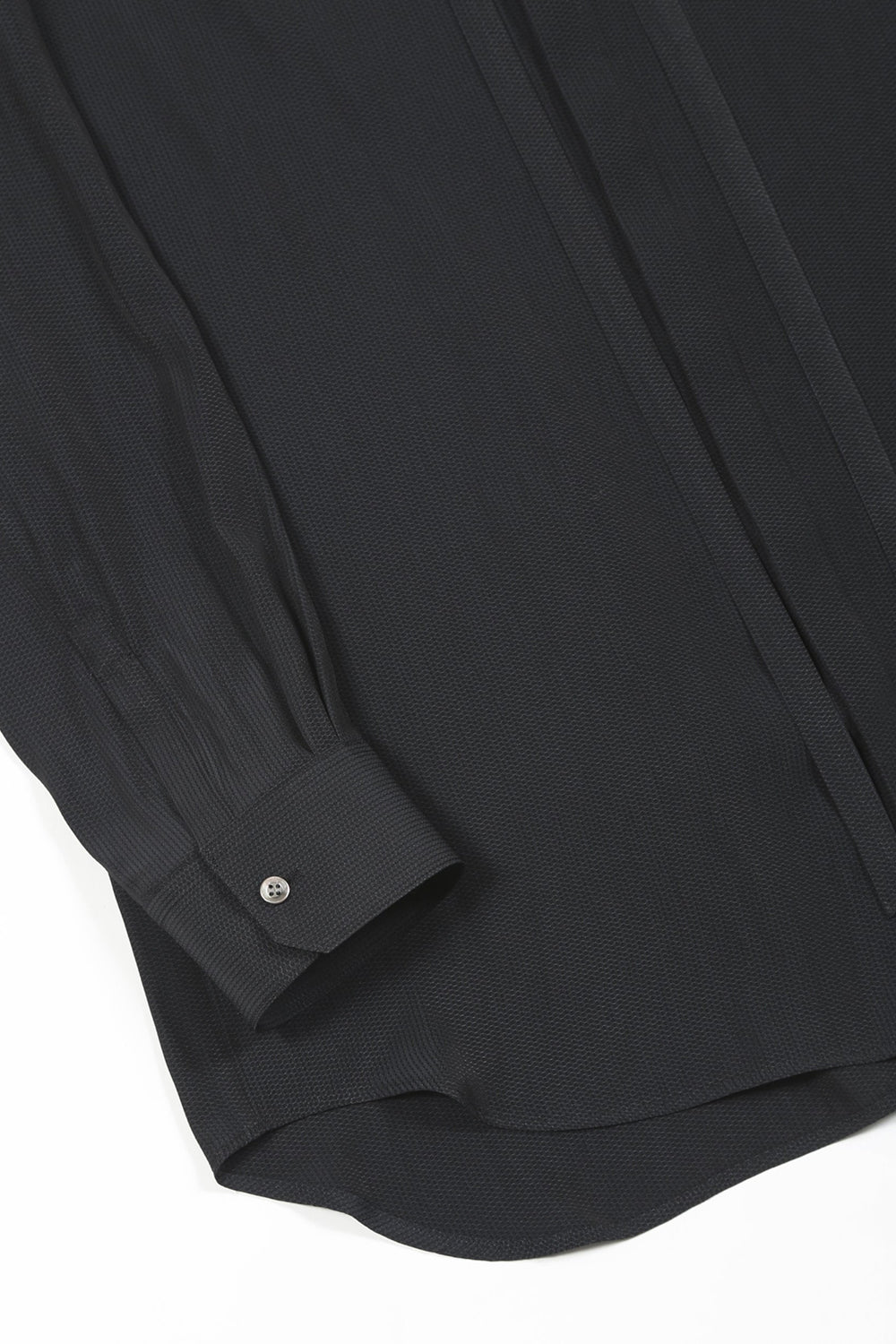 Dechine Stripe Jacquard Regular shirt with Ribbon Black