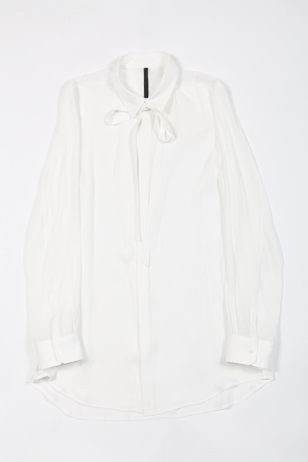 Dechine Stripe Jacquard Regular shirt with Ribbon Off White