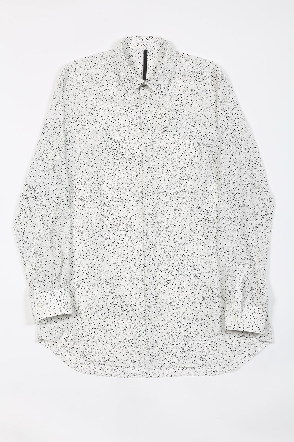 Dechine Random Dot print Regular Shirt Off White × Black