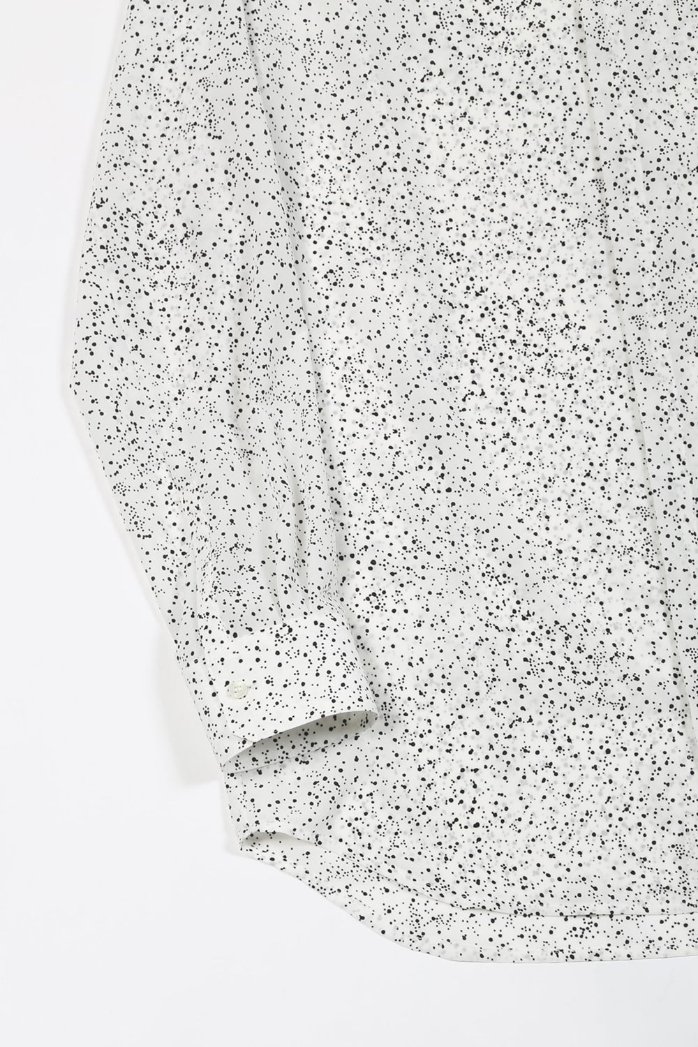 Dechine Random Dot print Regular Shirt Off White × Black