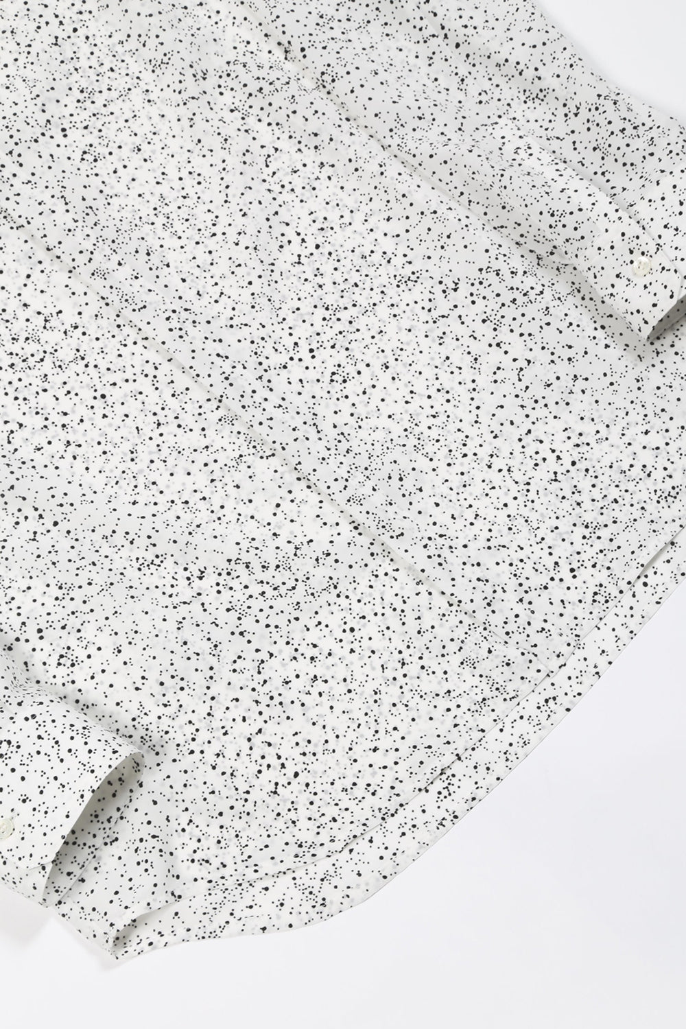 Dechine Random Dot print Regular Shirt Off White × Black