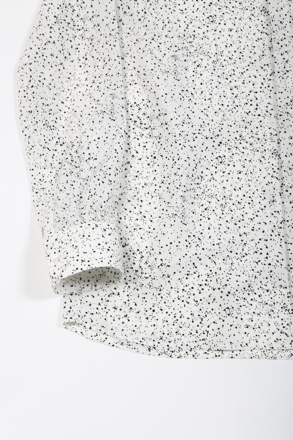 Dechine Random Dot print Ribbon Shirt Off White × Black