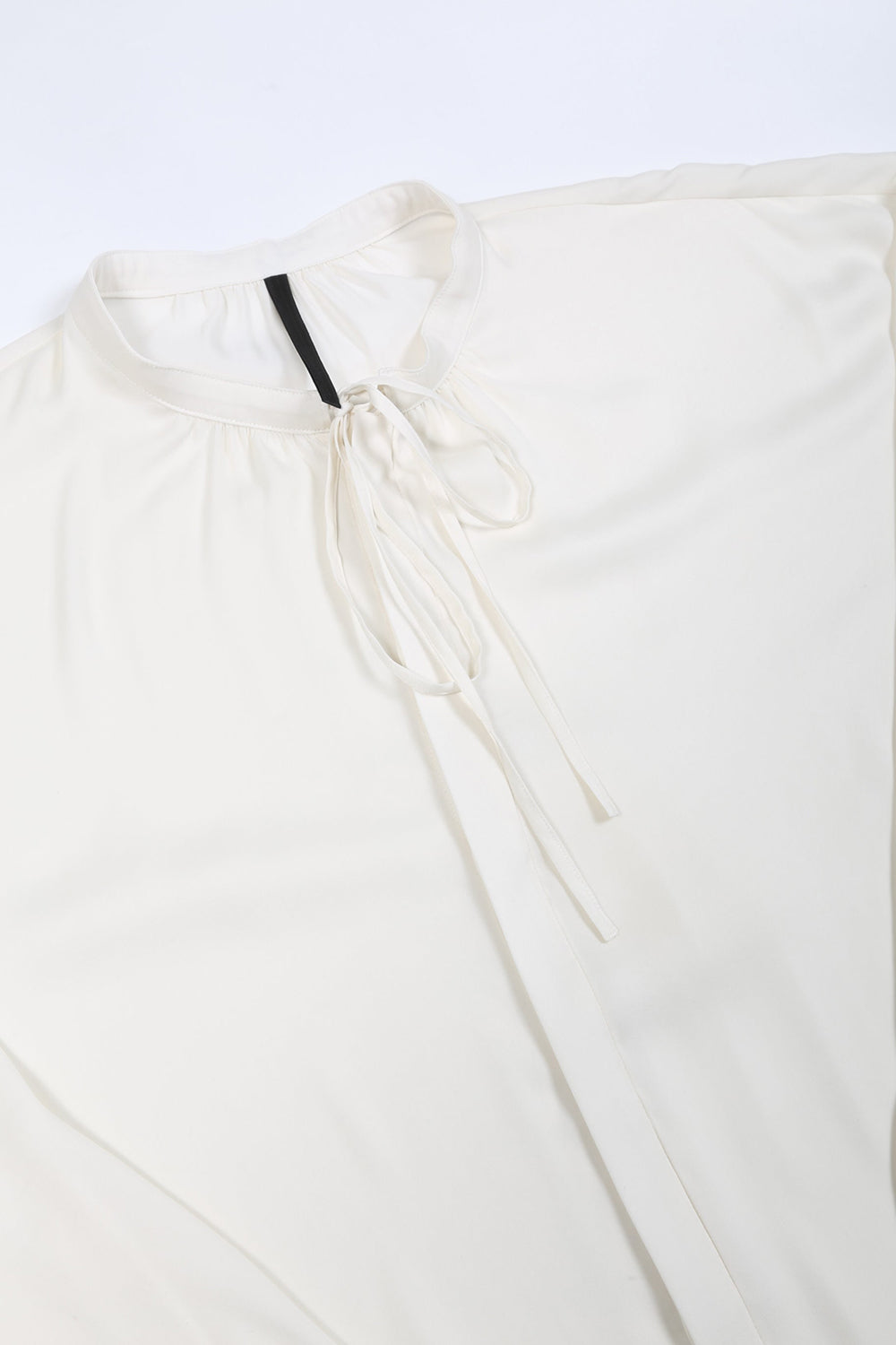 Clair satin Smock shirt Cream