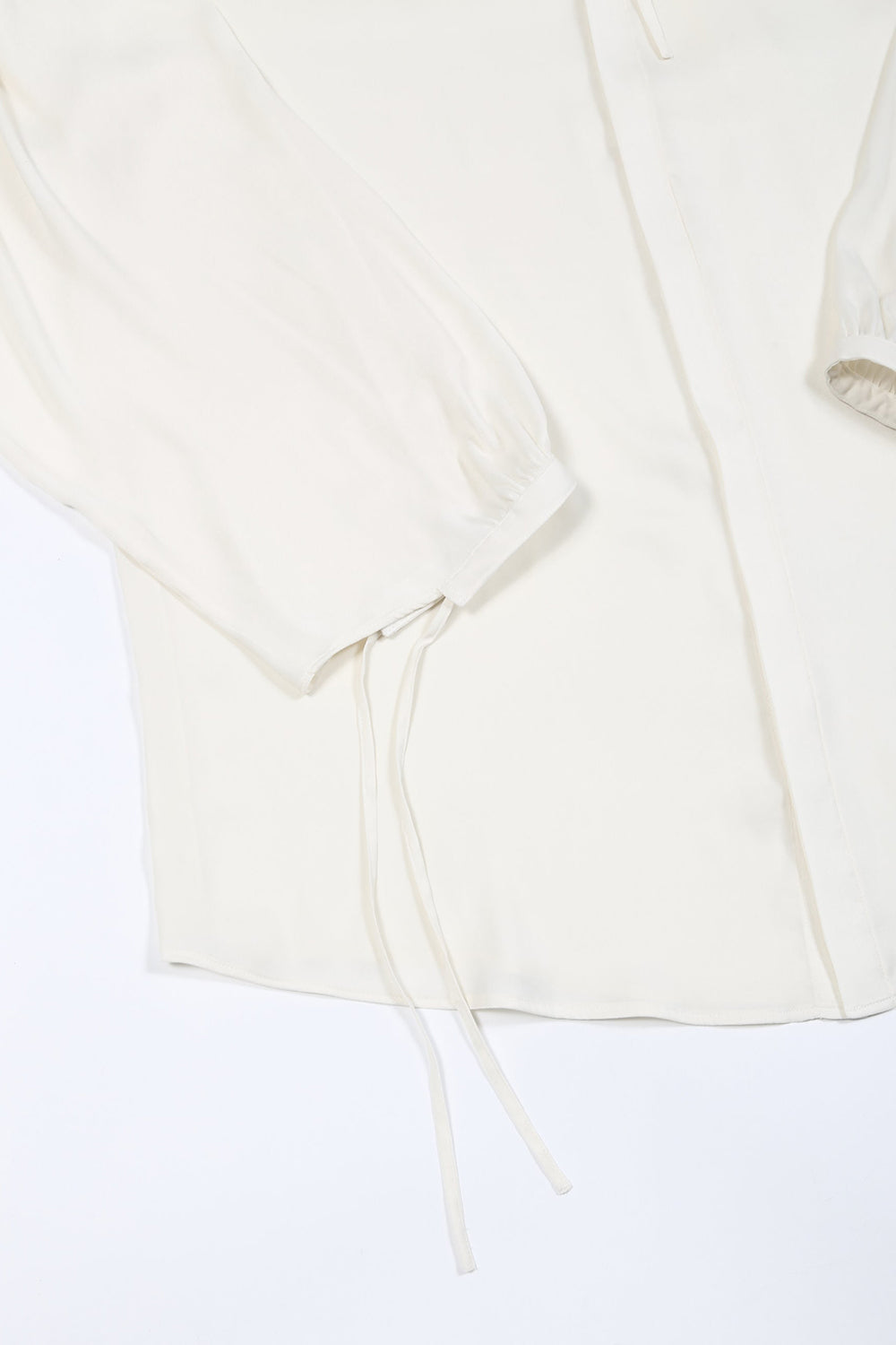 Clair satin Smock shirt Cream