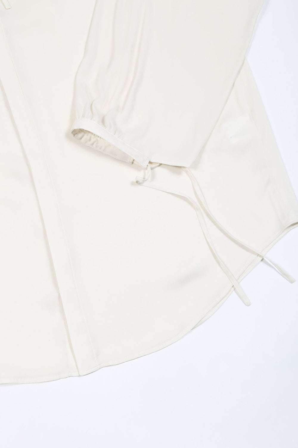 Clair satin Smock shirt Cream