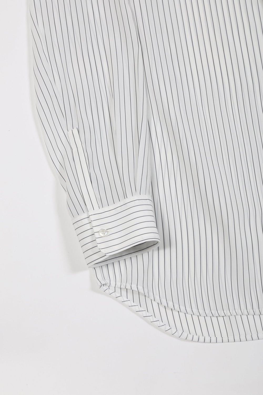 Dechine Stripe Jacquard Regular shirt with Ribbon Off White × Black