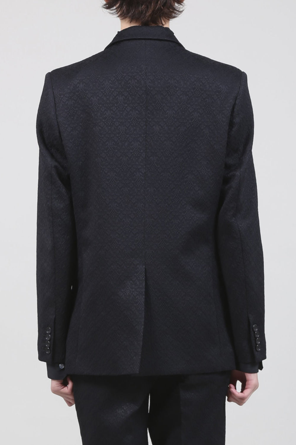 Ornament Jacquard 1B Jacket Black