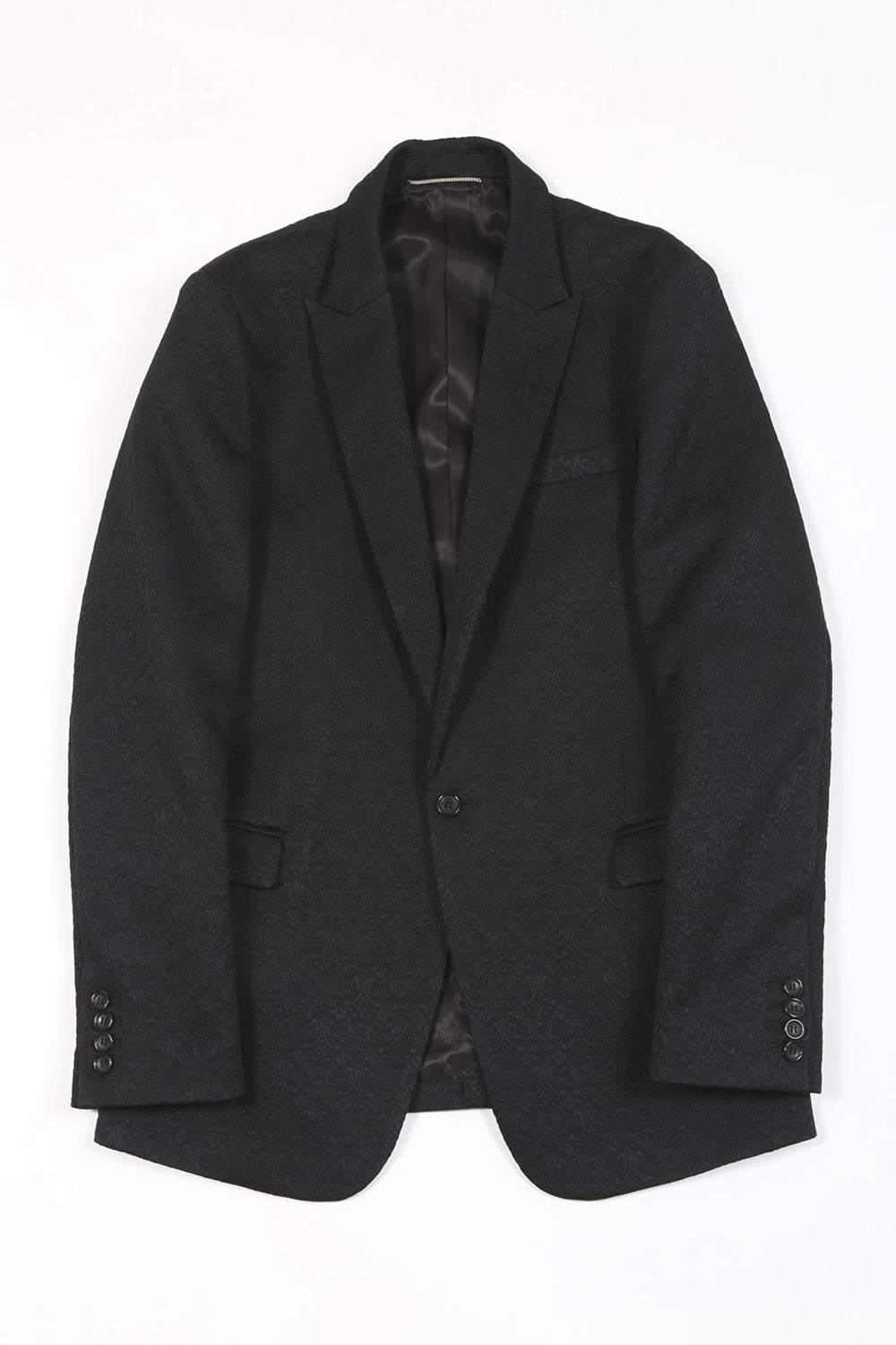 Ornament Jacquard 1B Jacket Black