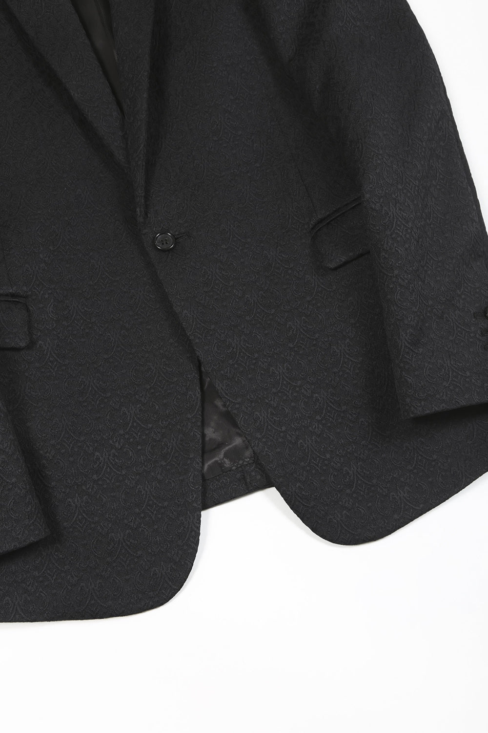 Ornament Jacquard 1B Jacket Black