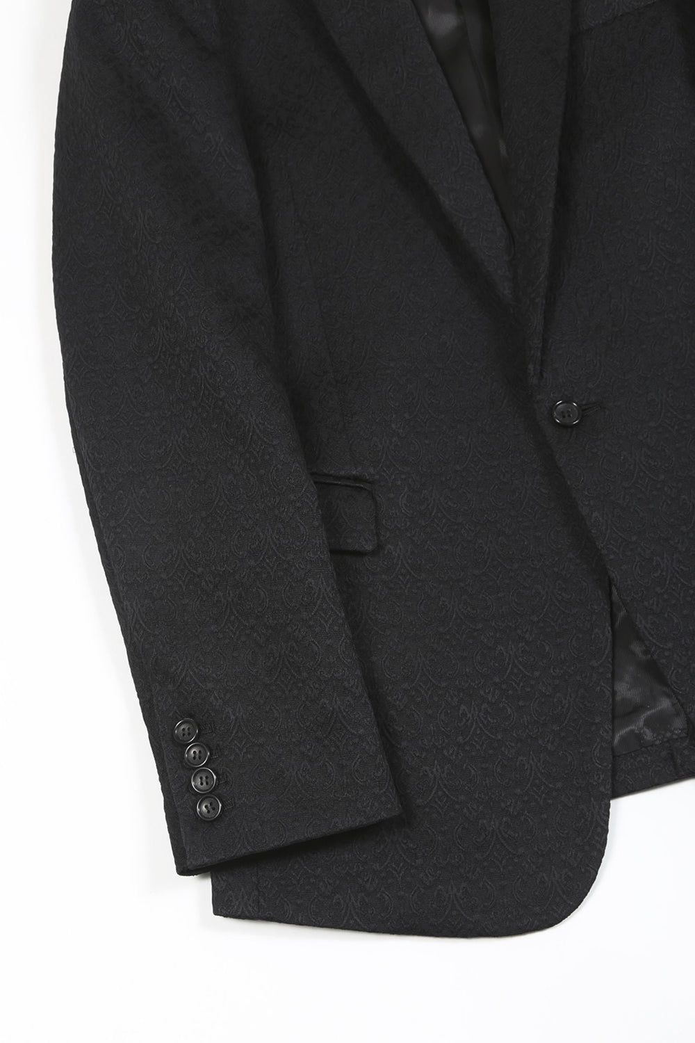 Ornament Jacquard 1B Jacket Black