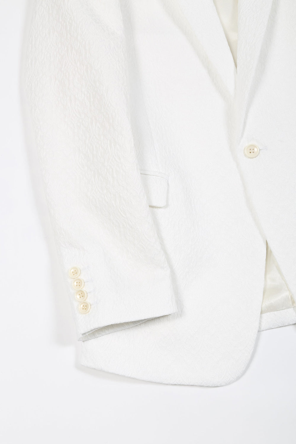 Ornament Jacquard 1B Jacket Off White
