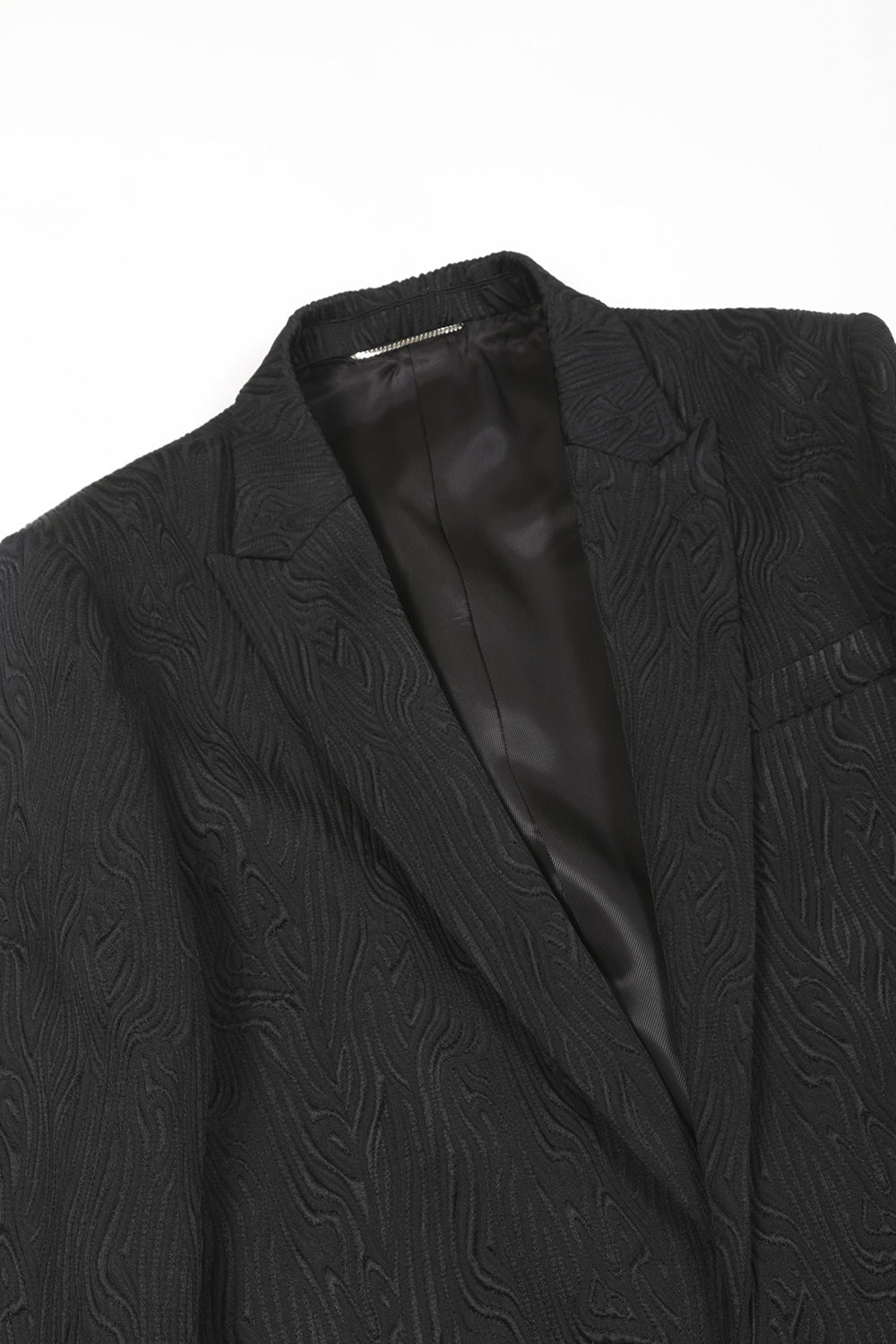 Bark jacquard 1B Jacket Black