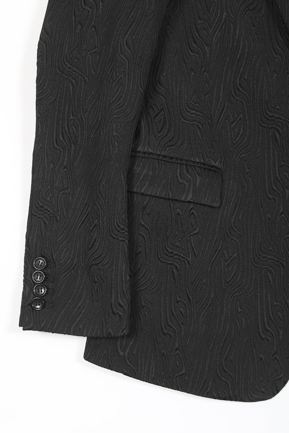 Bark jacquard 1B Jacket Black