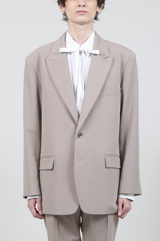 T/R Dry gabardine Stretch Daddy jacket Beige