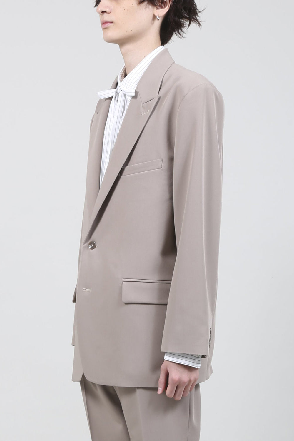 T/R Dry gabardine Stretch Daddy jacket Beige