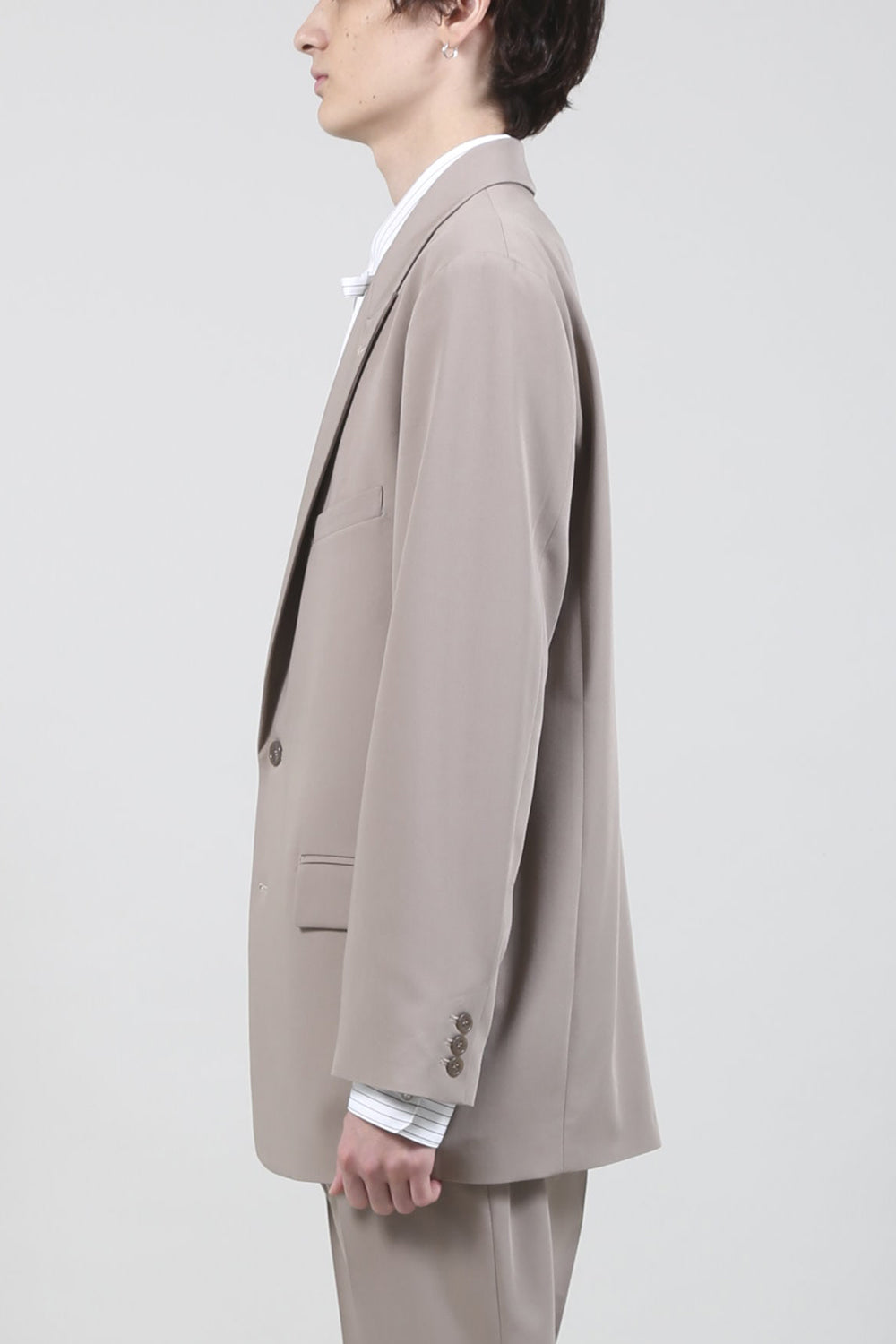 T/R Dry gabardine Stretch Daddy jacket Beige