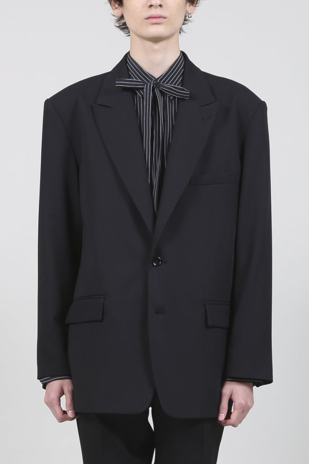 T/R Dry gabardine Stretch Daddy jacket Black