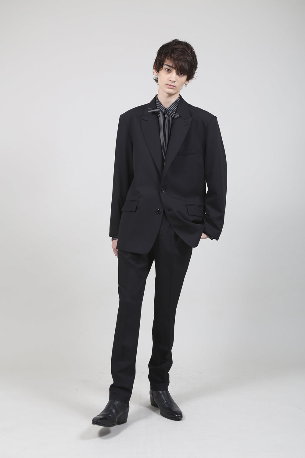 T/R Dry gabardine Stretch Daddy jacket Black