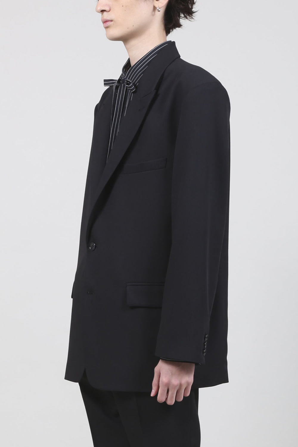 T/R Dry gabardine Stretch Daddy jacket Black