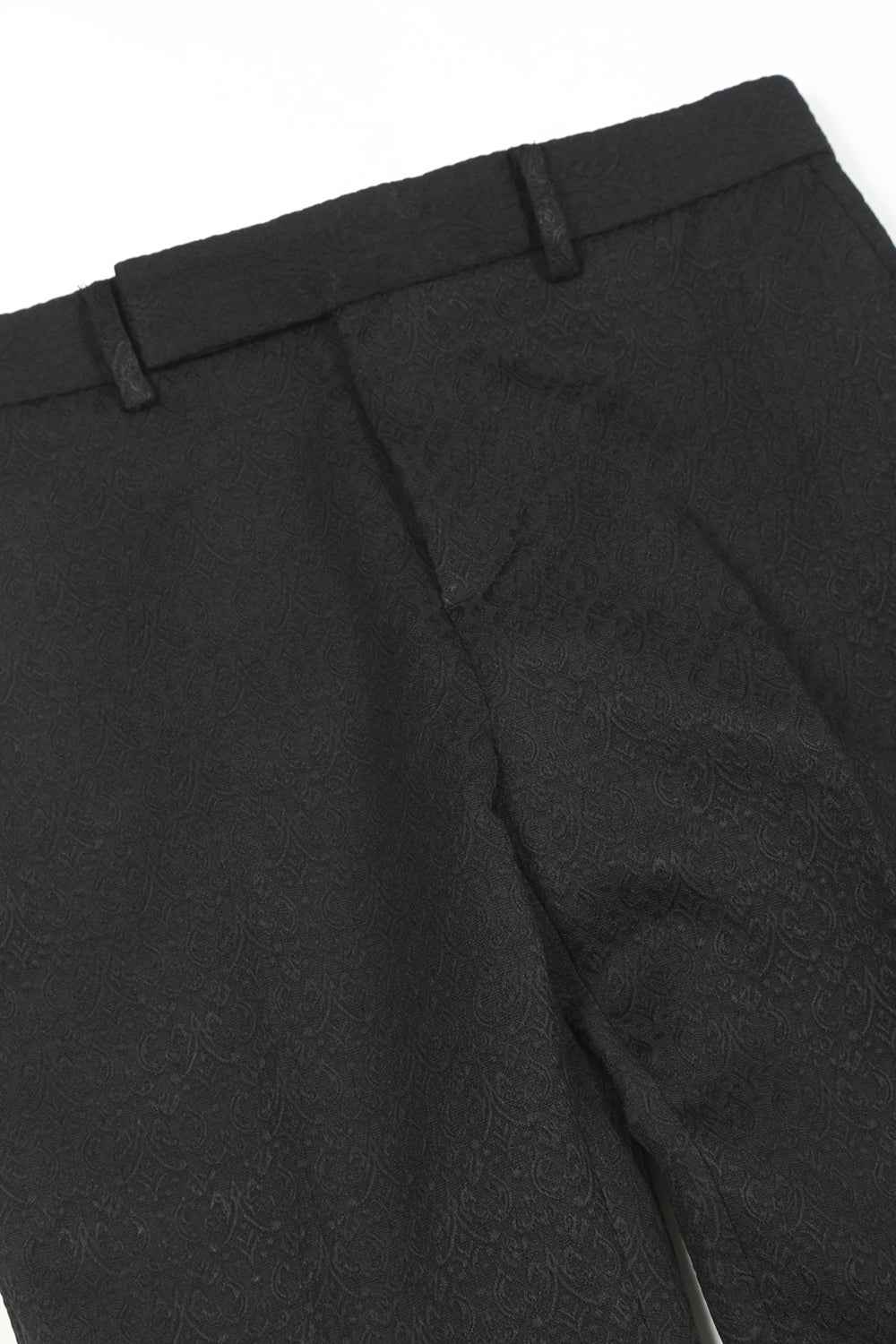 Ornament Jacquard Pants Black