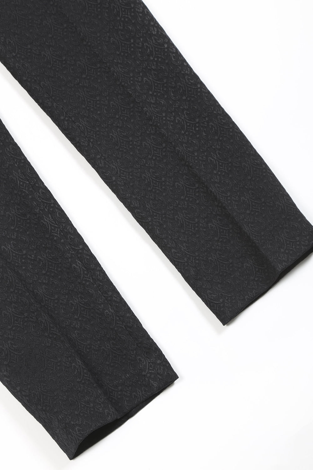 Ornament Jacquard Pants Black