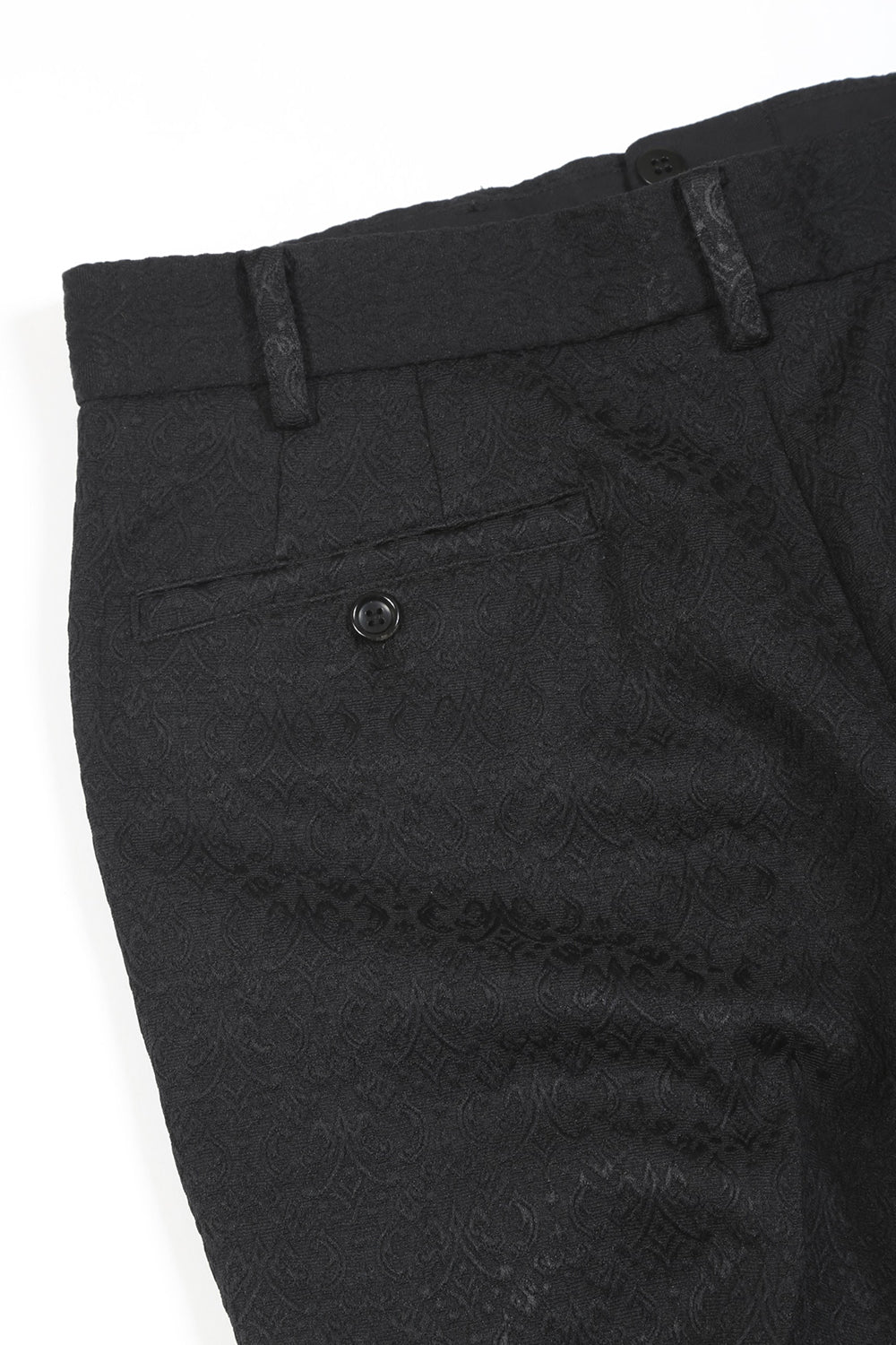 Ornament Jacquard Pants Black