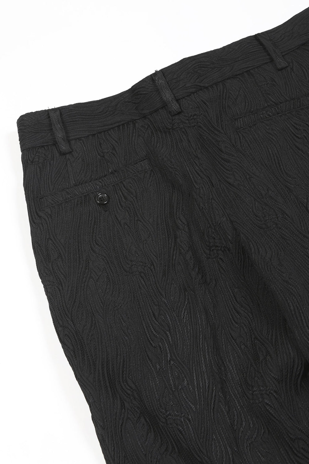 Bark jacquard Pants Black