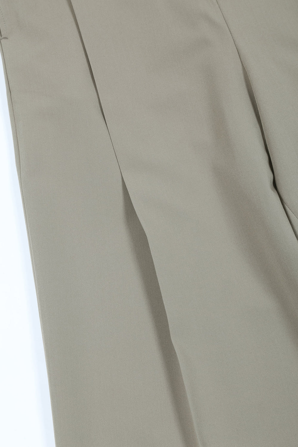 T/R Dry gabardine Stretch Tuck Wide pants Beige