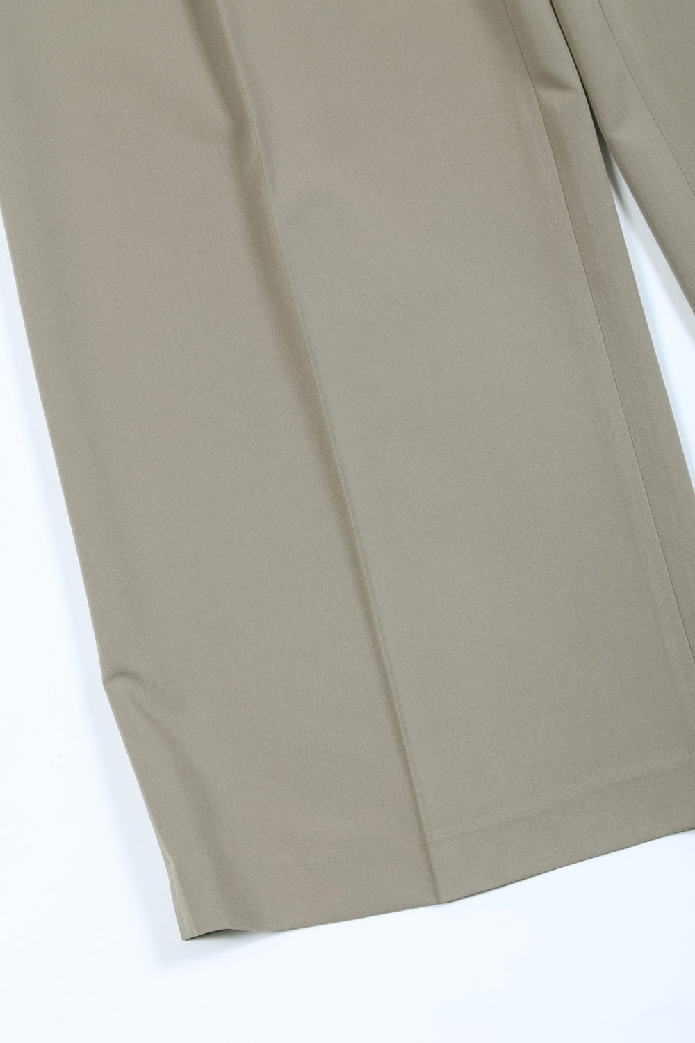 T/R Dry gabardine Stretch Tuck Wide pants Beige