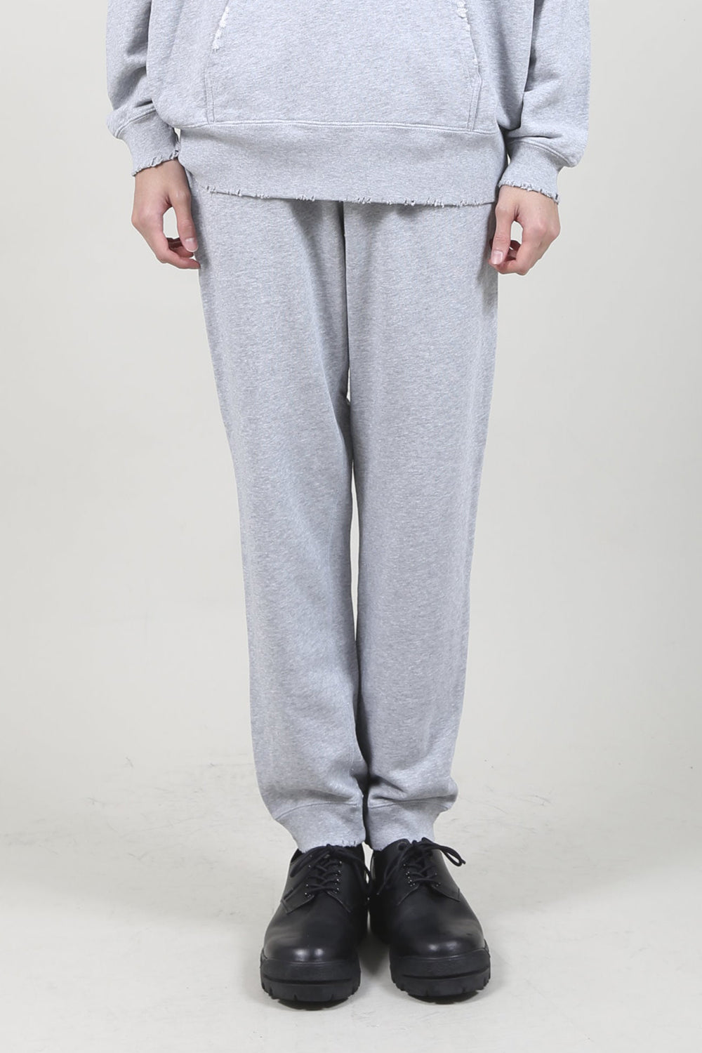 Middle Fleece Damage Sweat Pants Heather Gray