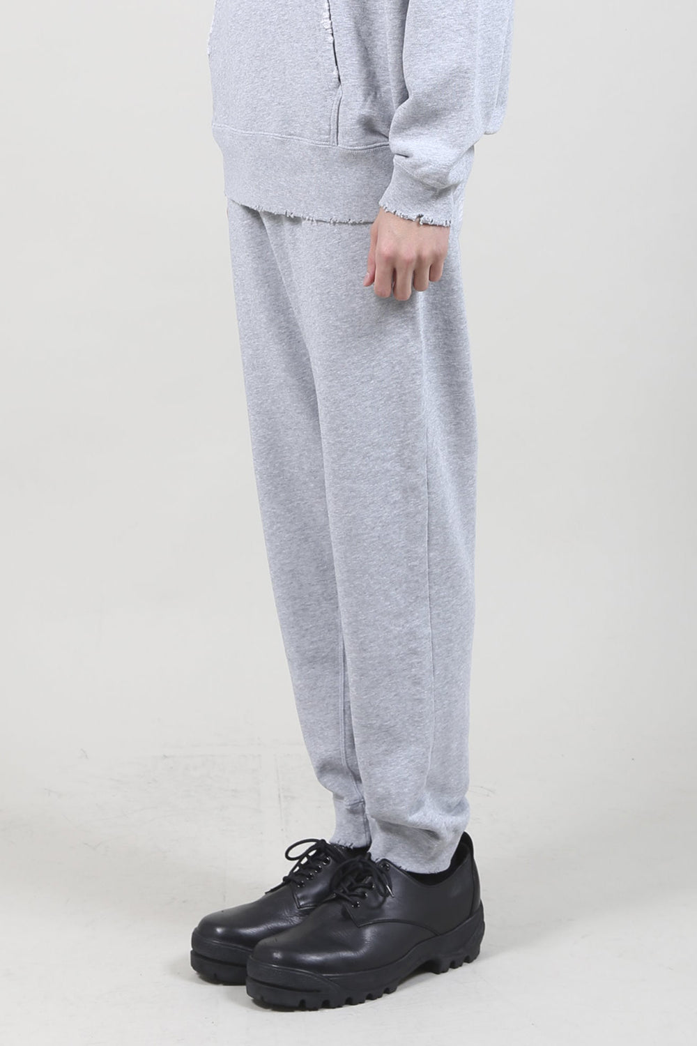 Middle Fleece Damage Sweat Pants Heather Gray